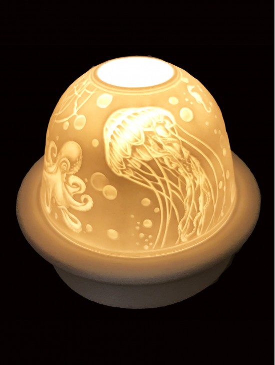 Under The Sea Candle Dome Light w/Candle Plate